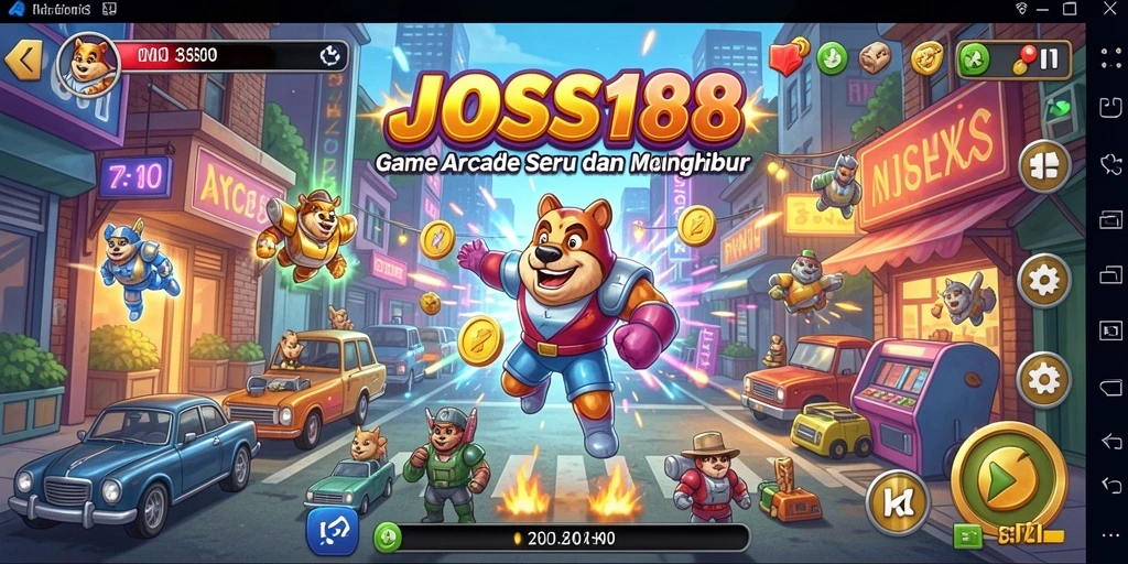Tangkapan layar utama JOSS188 menampilkan gameplay seru dan menantang.