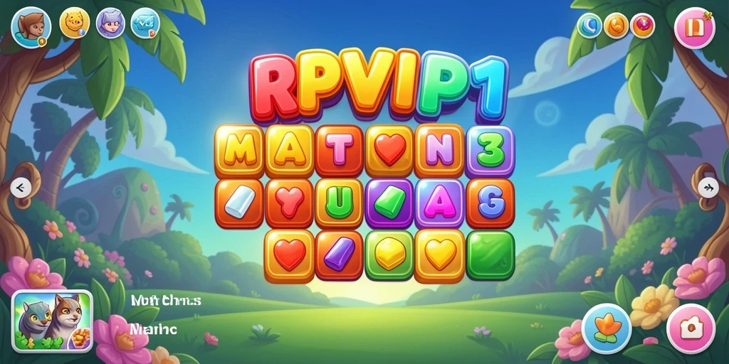 Tampilan gameplay RPVIP1 yang seru dalam genre Match-3.