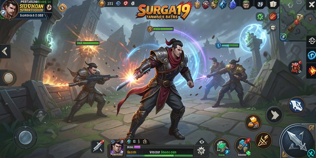 Tampilan strategis yang mendebarkan dalam SURGA19