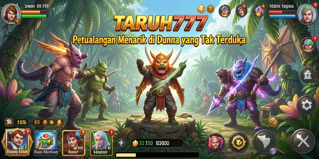 Tangkapan layar menunjukkan aksi seru dalam game TARUH777.