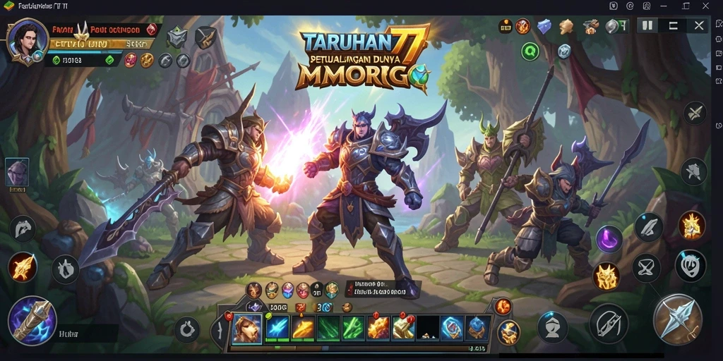 Gameplay mendebarkan TARUHAN77 di dunia MMORPG.